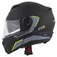 Moto prilba Cassida Compress 2.0 Refraction P/J - čierna matná/šedá/žltá fluo