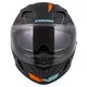 Moto prilba Cassida Integral 3.0 Turbohead - čierna matná/oranžová/modrá