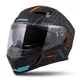 Moto prilba Cassida Integral 3.0 Turbohead - čierna matná/oranžová/modrá - čierna matná/oranžová/modrá