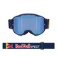 Motokrosové okuliare RedBull Spect Strive Panovision, modré matné, plexi modré zrkadlové