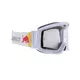 Motokrosové okuliare RedBull Spect Strive Panovision, biele matné, plexi číre