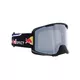 Motokrosové okuliare RedBull Spect Strive, čierne matné, plexi strieborné zrkadlové