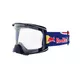 Motokrosové okuliare RedBull Spect Strive tmavo modré matné, číre plexi