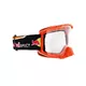 Motokrosové okuliare RedBull Spect Strive, oranžové matné, plexi číre