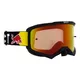 Motokrosové okuliare RedBull Spect Evan, čierne matné, plexi červené zrkadlové