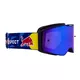 Motokrosové okuliare RedBull Spect Torp modré matné, modré zrkadlové plexi
