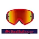 Motokrosové okuliare RedBull Spect Whip, červené matné, plexi červené zrkadlové