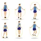 Švihadlo inSPORTline JumpSpeed - modrá