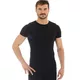 Pánske tričko Brubeck - krátky rukáv - Dark Grey - čierna