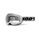 Motokrosové okuliare 100% Strata 2 New - Blue, číre plexi - White biela, číre plexi