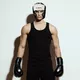 Boxerská prilba inSPORTline Truluck - čierno-biela