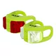 Súprava svetiel na bicykel Kellys Twins - biela - lime zelená