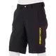 Pánske freeride šortky Crussis CSW-076 - čierna/žltá fluo - čierna/žltá fluo