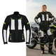 Dámska moto bunda W-TEC Warao Lady - čierna-fluo