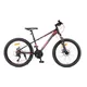 Juniorský bicykel Canull XC 241 24" - model 2026 • 137-152 cm - čierna/biela - čierna/červená