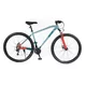 Horský bicykel Olpran CANIS Man 29" - biela/tmavá petrolejová/tmavo červená
