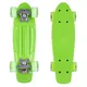 Mini penny board WORKER Pico 17" se svietiacimi kolieskami - 2. akosť - zelená doska, zelené kolieska